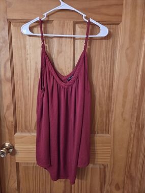 Torrid dark red Adjustable Spaghetti Strap Cami